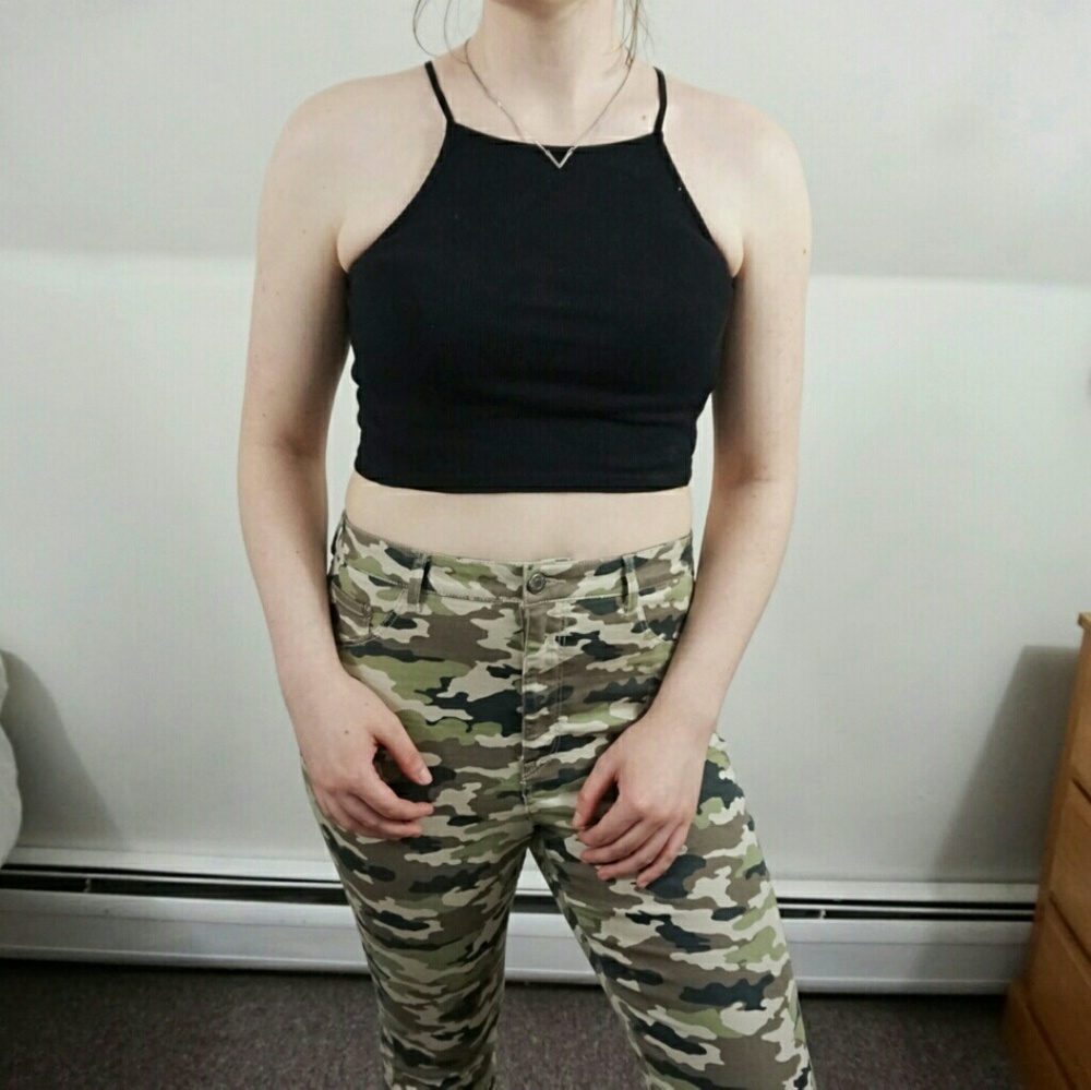 Forever21 Square Neck Cropped Top